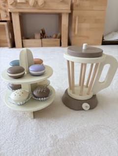 美品　飾ったのみ　スリーコインズ　おままごと　アフタヌーンティーセット　ミキサーのサムネイル