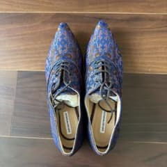 EMPORIO ARMANI ジャガード レースアップ パンプス 38のサムネイル