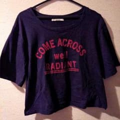 オリーブデオリーブ　五分袖Tシャツ　紺のサムネイル
