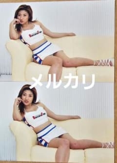 鈴木千晶 生写真4枚③ユニシアジェックス レースクイーン(ハガキサイズ
