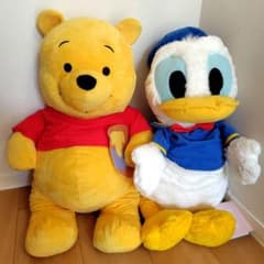 プーさん ドナルドダック 大きいぬいぐるみ ２個セット ビッグサイズ 70cm