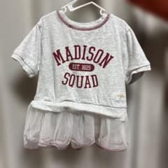 MADISON SQUAD ロゴ Tシャツ チュール裾 グレー90cmのサムネイル