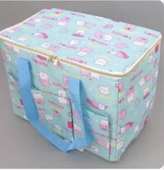 らぶいーず　３ポケット付き保冷バッグ　ブルー