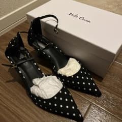 ★【半額SALE】新品（箱有り）Mila Owen ドット柄ハイヒールパンプスのサムネイル
