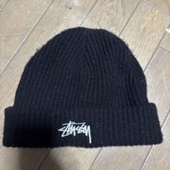 Stussy ニット帽 ビーニー ブラック 完全正規品のサムネイル