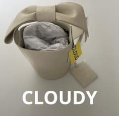 CLOUDYフェイクレザー リボンハンドルバッグ クラウディ 新品 