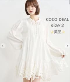 ペチコート欠品✨美品✨ COCO DEAL エンブロイダリーミニワンピース　2 ペチコート欠品✨美品✨ COCO DEAL エンブロイダリーミニワンピース 2