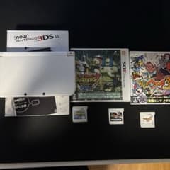 New Nintendo 3DS LL 本体 妖怪ウォッチ ソフト3本セットのサムネイル