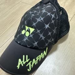 YONEX ALL JAPAN キャップ ブラック/ミントグリーン - メルカリ