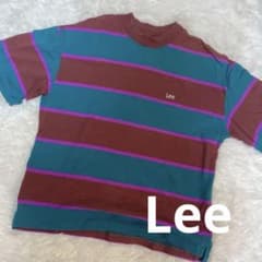 Lee 半袖Tシャツ S ストライプ オシャレ トップス ボーダー レトロのサムネイル