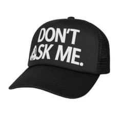 PALACE DON'T ASK TRUCKER BLACK CAP - メルカリ