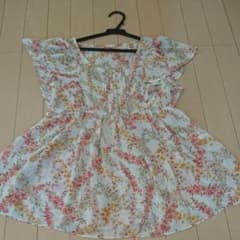 レッセパッセ  花柄シフォンブラウスのサムネイル