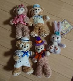ディズニー ダッフィー シェリーメイ ステラルー ぬいぐるみ バッジ ストラップのサムネイル