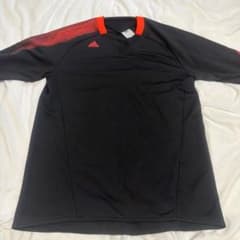 adidas メンズ 長袖シャツ ブラック レッドのサムネイル