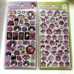【正規品】和柄 舞子＆桜 BONBON DROPシール2枚のサムネイル