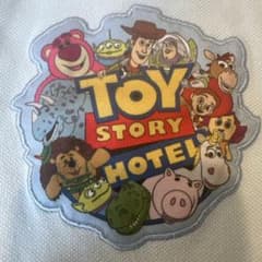 男の子ディズニー☆トイストーリー鹿の子半袖ポロシャツ☆サイズ120☆水色×白のサムネイル