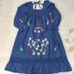 Par Avion 刺繍 デニム ワンピースのサムネイル