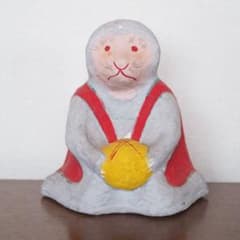 郷土玩具　久ノ浜張子　鞠持ち猿のサムネイル