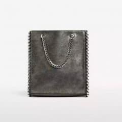 ZARA トートバッグ グレーのサムネイル