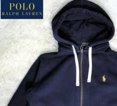 【人気モデル‼️】POLO RALPH LAUREN ネイビー パーカー ジップのサムネイル