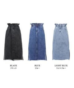 お値下げ☆試着１度のみ…MODE ROBE  ウエストギャザースカートのサムネイル