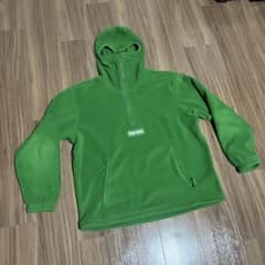 Supreme フリースジャケット バラクラバ フード グリーン ポーラテック 