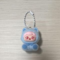 フロッキー加工 猫着ぐるみ マスコットチャームのサムネイル