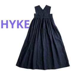HYKE LINEN MAXI DRESS リネンマキシドレス 麻 ネイビー 1 - メルカリ