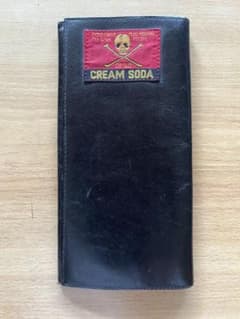 CREAM SODA 二つ折り長財布 BLACK ☆当時物、金タグ！☆ - メルカリ