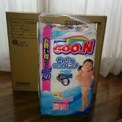 GOON やわらかフィットパンツ ビッグ女の子用〈５０枚×３パック〉のサムネイル