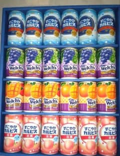 新品　すこやかカルピス&ウェルチ　24本セットのサムネイル