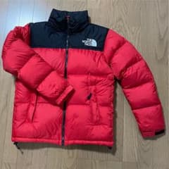 短時間着用★美品★THE NORTH FACEノースフェイス ダウン 赤 Mのサムネイル