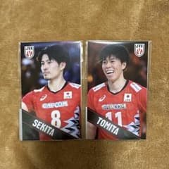 バレーボール男子日本代表 ステッカー 関田誠大 富田将馬 2枚セットのサムネイル