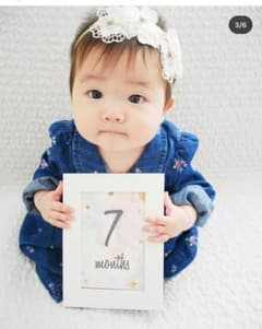 フラワーレース　　ヘアバンド　ホワイト　ラスト1点のサムネイル