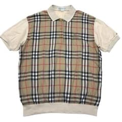 美品 Burberry's ノバチェック 金ボタン ポロシャツ M - メルカリ