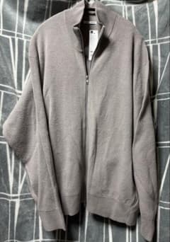 ★値引不可★ GU ニット フルジップジャケット ダブルジップ XXL タグ付のサムネイル
