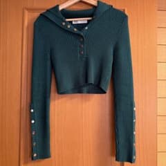 ZARA ショート丈リブニット Sのサムネイル