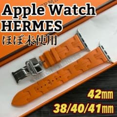 3108 ほぼ未使用 Apple Watch エルメス オレンジ キリム ラバー - メルカリ