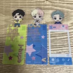 BTS TinyTAN 아크릴 책갈피 3장 세트