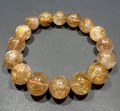 コッパールチルクォーツ ブレスレット 14〜14.8mm 内径19cm｜大玉