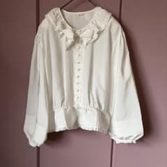 お値下げ♡インゲボルグ　ブラウス　INGEBORG フリルブラウス セール】 【OUTLET】チュールエンブレースブラウス （シャツ・ブラウス