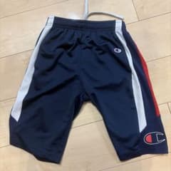 Champion キッズ ハーフパンツ ネイビー 160cmのサムネイル