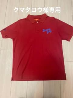 【美品】beams golf ポロシャツ　レッド　Lのサムネイル