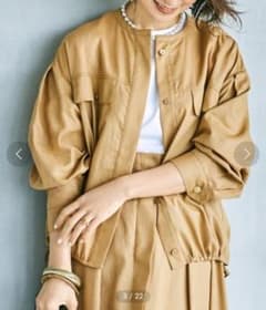 ROPE ロペ 三尋木奈保コラボ きちんと涼感シャツブルゾン ブラウス