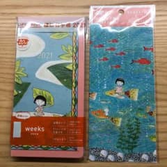 ほぼ日手帳weeks・ちびまる子ちゃん/雨上がり 2021のサムネイル