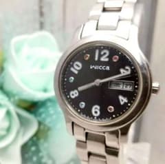 稼働品 ウィッカ ソーラー式 腕時計 デイデイト機能付き レディース