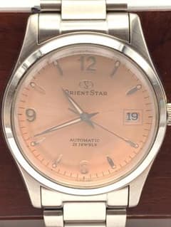 【稼動】ORIENT STAR 手巻き時計 21石 ピンク文字盤 稼動】ORIENT STAR 手巻き時計 21石 ピンク文字盤 - メルカリ