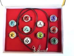 NARUTO 나루토 새벽 반지 10점 세트 목걸이 코스프레 애니메이션 0