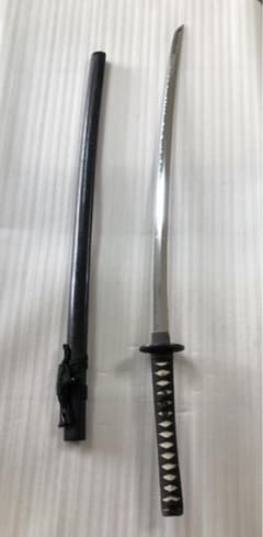 模造刀 打刀 黑鞘 鞘付き長さ約105cm 26E13 - メルカリ