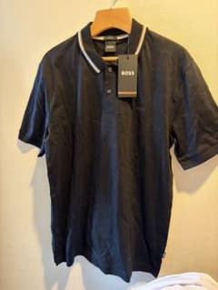 BOSS スリムフィット ブラックポロシャツ L - メルカリ